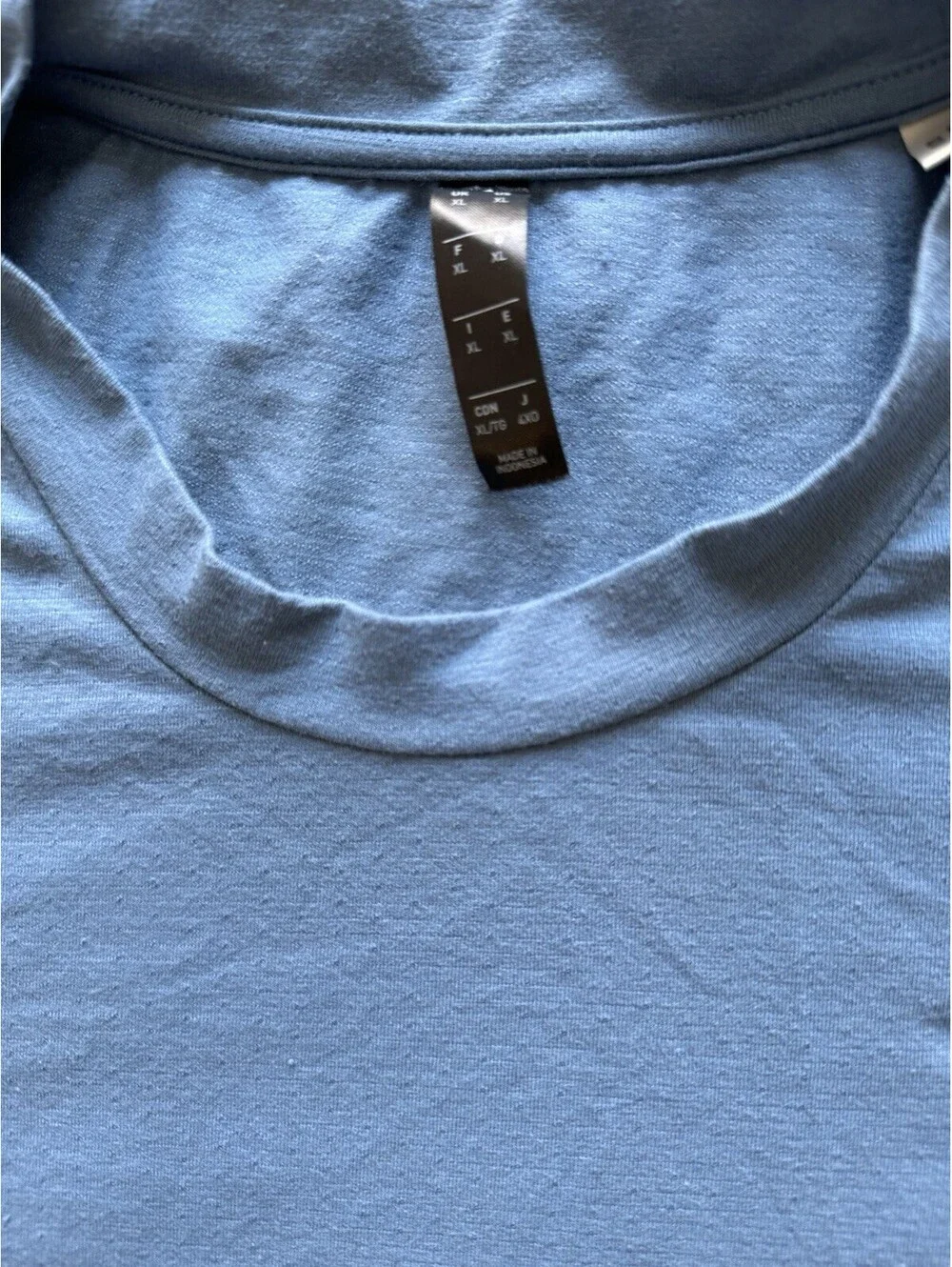 Adidas Men’s T-Shirt XL Blue Crew Neck Short Sleeve Logo Athletic Casual Tee